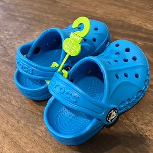 Blue baby/toddler Crocs (NWOT)